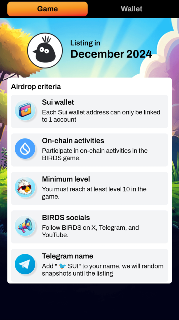 Sui Airdrop Checklist